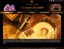 Tablet Screenshot of champagne-mignon.fr